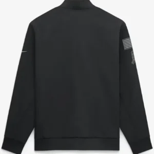 New England Patriots Nike 2026 Salute to Service Sideline Black Full-Zip Bomber Jacket