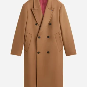 New York City 2026 Travis Kelce Tommy Hilfiger Brown Coat
