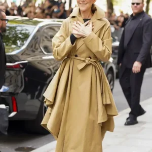 Paris Celine Dion Beige Coat