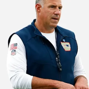 Patriots Coach Mike Vrabel Navy Blue Vest