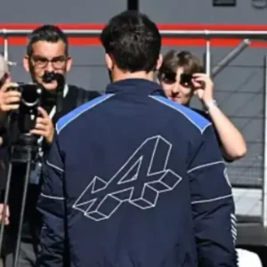 Pierre Gasly F1 Grand Prix of Italy From Future Graphic Navy Blue Bomber Jacket