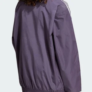 Pokémon Adidas Oversized Women’s Purple Windbreaker Zip-Up Jacket On Sale