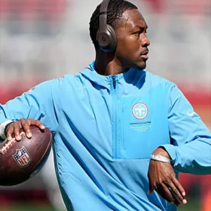 Preseason 2026 Tennessee Titans Nike Sideline Blue Hooded Quarter-Zip Jacket On Sale