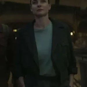 Rebecca Ferguson TV Series Silo S03 Juliette Nichols Grey Wool Jacket