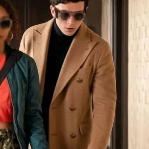 Ride or Die S01 Calam Lynch Brown Wool Coat
