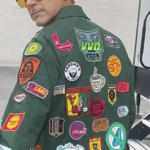 Robert Downey Jr. Avengers Endgame Encore Patches Jacket