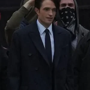 Robert Pattinson Movie The Batman Part II 2028 Bruce Wayne Wool Long Coat On Sale