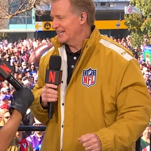 Roger Goodell NFL Kangaroo Mustard Yellow Jacket