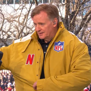 Roger Goodell NFL Kangaroo Mustard Yellow Jacket On Sale
