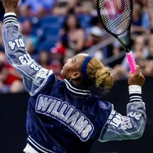 Serena Williams Team US Open Event 2026 Navy Blue Bomber Jacket