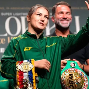 Shop Croke Park Event Conference Katie Taylor Green Jacket