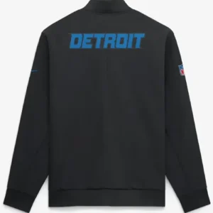 Shop Detroit Lions Nike 2026 Rivalries Collection Sideline Black Bomber Jacket