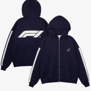 Shop Formula 1 Pompeii X Racing Navy Zip-Up Hoodie