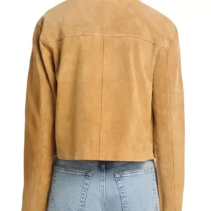 Shop Kristen Johnston TV Series Laenne S02 Carol Suede Leather Jacket On Sale