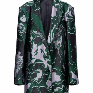Shop Kristen Johnston TV Series Leanne S02 Kristen Johnston Green Crepe Blazer On Sale