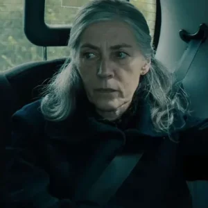 Shop Kristin Scott Thomas TV Series Slow Horses Season 06 Diana Taverner Black Wool Coat On Sale