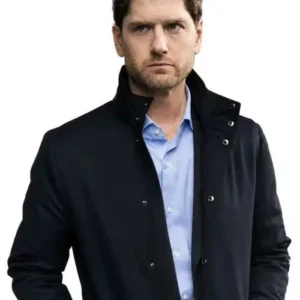 Shop Kyle Soller Slow Horses 2026 Jim Black Cotton Coat On Sale
