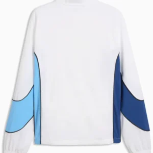 Shop Manchester City PUMATECH-X White and Blue Full-Zip Track Jacket On Sale