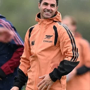 Shop Mikel Arteta UEFA Champions League 2026 27 League Orange Jacket