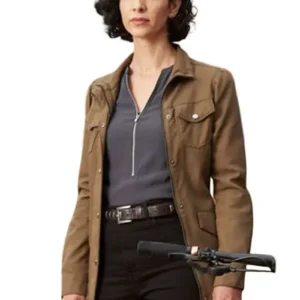 Shop Sonita Henry TV Series The Chelsea Detective S04 Priya Shamsie Brown Jacket On Sale