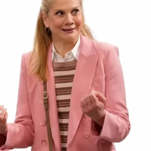 Shop TV Series Kristen Johnston Leanne S02 Carol Pink Blazer On Sale