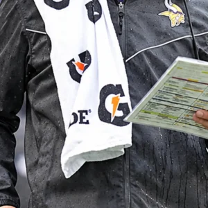 Shop Team Minnesota Vikings Kevin O’Connell Black Jacket On Sale