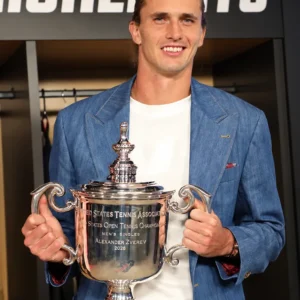 Shop Team US Open 2026 Alexander Zverev Blue Blazer On Sale