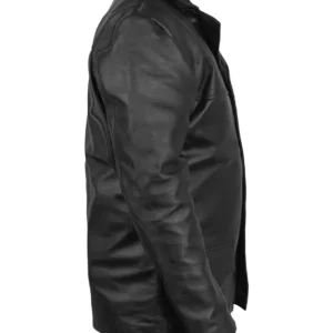Shop Tobias Santelmann Jo Nesbo’s Detective Hole Tv Series Harry Hole Black Leather Blazer Jacket Sale