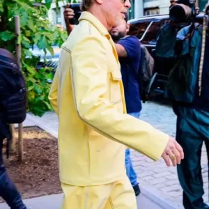 Shop Vintage Yellow Brad Pitt 1970s Leisure Suit On Sale
