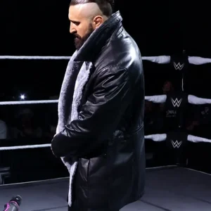 Shop WWE NXT 2026 Tony D’Angelo Shearling Black Leather Jacket On Sale