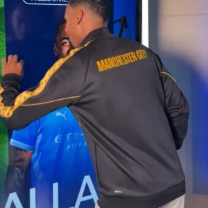 Shop Winger Allan Manchester City Black Track Jacket On Sale