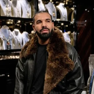 Show Off Jewelry Room Shearling Drake Leather Jacket