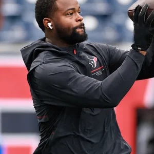 Team Houston Texans Sideline Anorak Black Jacket
