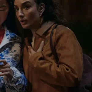 Ted Lasso S04 Margy El Sherif Brown Suede Jacket