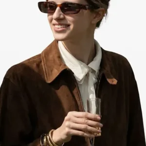 The Gentlemen S02 Benedetta Porcaroli Brown Suede Jacket