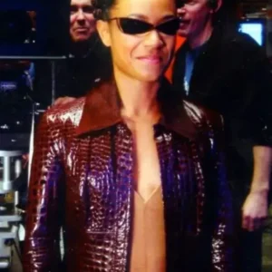 The Matrix 4 Niobe Red Leather Jacket
