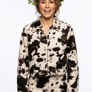 The Perfect Lie Charlie Chan Dagelet Cow Print Jacket