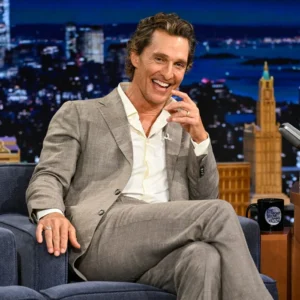 The Tonight Show Starring Jimmy Fallon McConaughey Grey Blazer