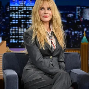 The Tonight Show Starring Jimmy Fallon Nicole Kidman Grey Blazer