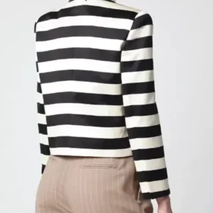 The Voice S30 Gwen Stefani Black and White Striped Jacket