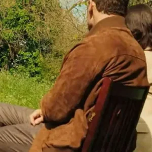 Theo James TV Series The Gentlemen S02 Eddie Hornima Brown Suede Leather Jacket