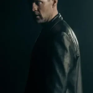 Tobias Santelmann Jo Nesbo’s Detective Hole Tv Series Harry Hole Black Leather Blazer Jacket On Sale