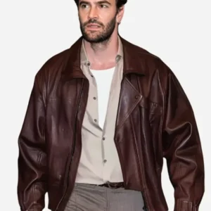 Tom Bateman NYC Brown Leather Jacket