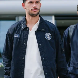 UCL trip Manchester City C.P. Coach Company Navy Blue Bomber Jacket