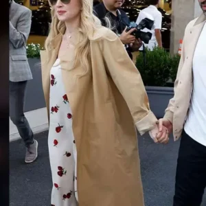 US Open 2026 Lindsay Lohan 026 Beige Coat