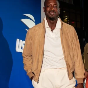 US Open Blue Carpet Dwyane Wade Jacket