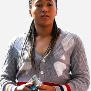 US Open Day 5 Naomi Osaka Cardigan