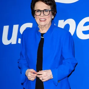 US Open Event Billie Jean King Blue Jacket
