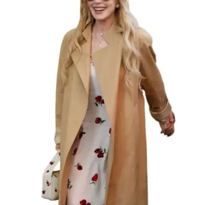 US Open Tennis Championship 2026 Lindsay Lohan Beige Trench Coat On Sale