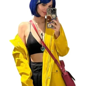 Victoria Justice Coraline Yellow Halloween Raincoat